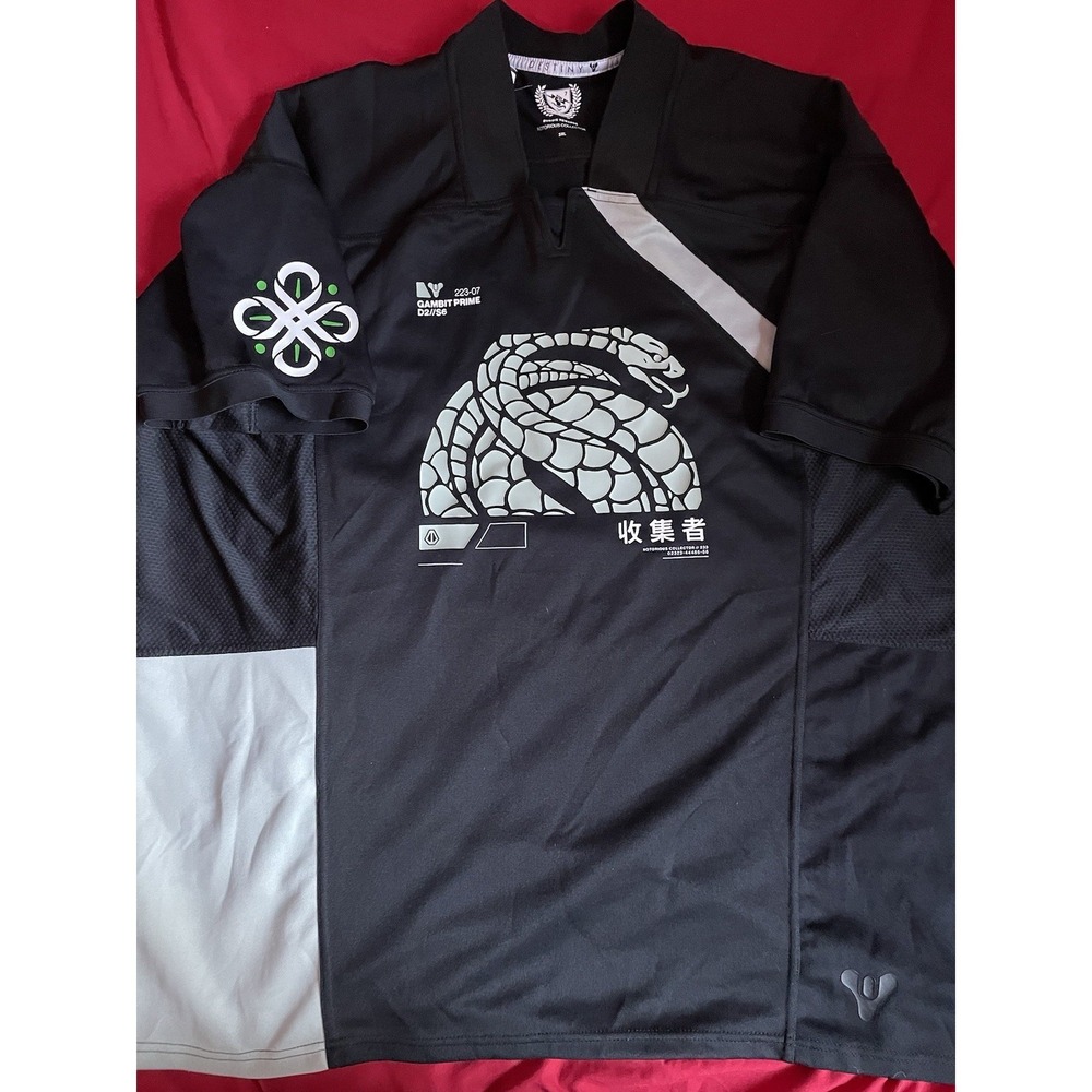 Destiny 2 Bungie Rewards Notorious Collector Men's Jersey Black Gambit Prime 3XL